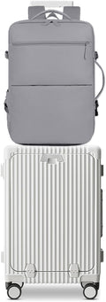 feilario 2 Piece Set 20in Aluminium Frame PC Hard Shell Spinner Wheels Luggage by feilario