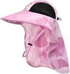 Sun Hat for Men Women with Neck Flap, UPF 50+ UV Protective Hiking Fishing Hats by ZOORON