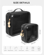 2pcs Clear Toiletry Bag TSA Approved Travel Bag, Carry On - Image 2
