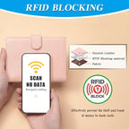 Passport Holder for Travel Women RFID Blocking Genuine Leather Passport Wallet - Image 4