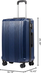 Coolife Luggage Expandable Suitcase PC+ABS - Image 8