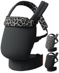 Reversible Baby Carrier – Black Solid & Leopard Print; Lightweight & Breathable by Tivellary