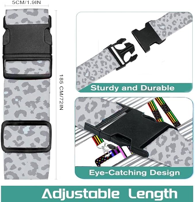 Luggage Straps for Suitcases Travel Belt Accessories, Cute Suitcase Strap - Image 2