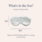 Brooklinen Silk Eye Mask for Sleeping – Ivory, 100% Mulberry Silk Sleep Mask - Image 2