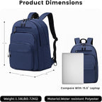 Lanola Basic Multi-Pocket Multipurpose Backpack Classical Water Resistant - Image 2