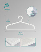 100 Pack Clothes Hangers, Non Slip Plastic Coat Hangers, Space Saving Hangers - Image 7