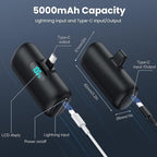 Mini Portable Charger 5000mAh Power Bank, 3A PD USB C Cell Phone Portable Power - Image 5