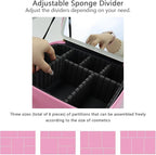 Makeup Bag with Led Mirror, Travel Makeup Organizer with 3 Color Setting & 10X - Image 3