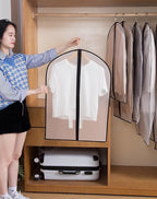 Hanging Garment Bag Lightweight Clear Full Zipper Black Dress Bags PEVA Garment - Image 4