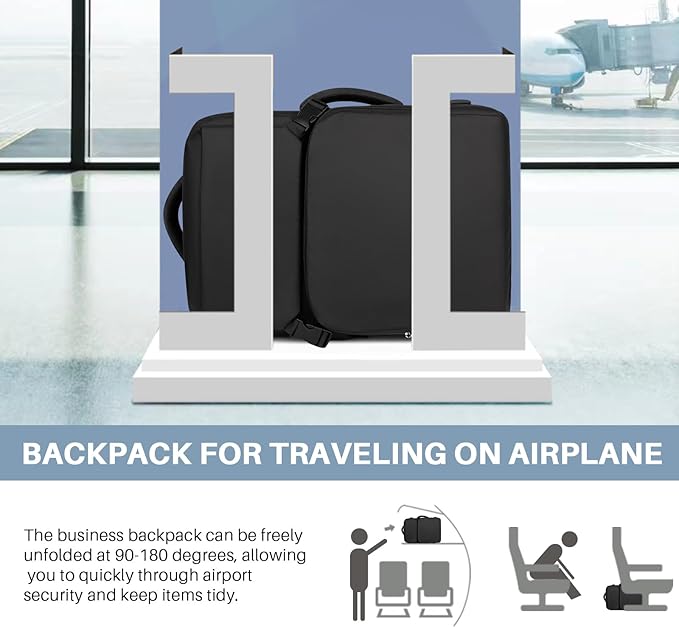 Travel Backpack Carry On Flight Approved, Lightweight Large Travel Backpack - Image 2