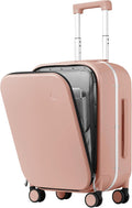 mixi Carry On Luggage, Travel Rolling Luggage Aluminum Frame PC Hardside by MIXI