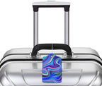 2-Packs Blue Purple Abstract Art Luggage Tags - Image 6