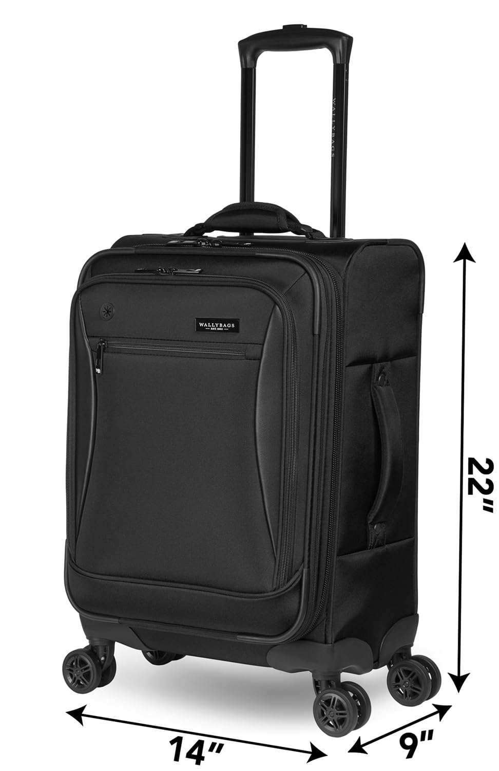 Solutions 20” Expandable Spinner Carry (20-Inch / Black)