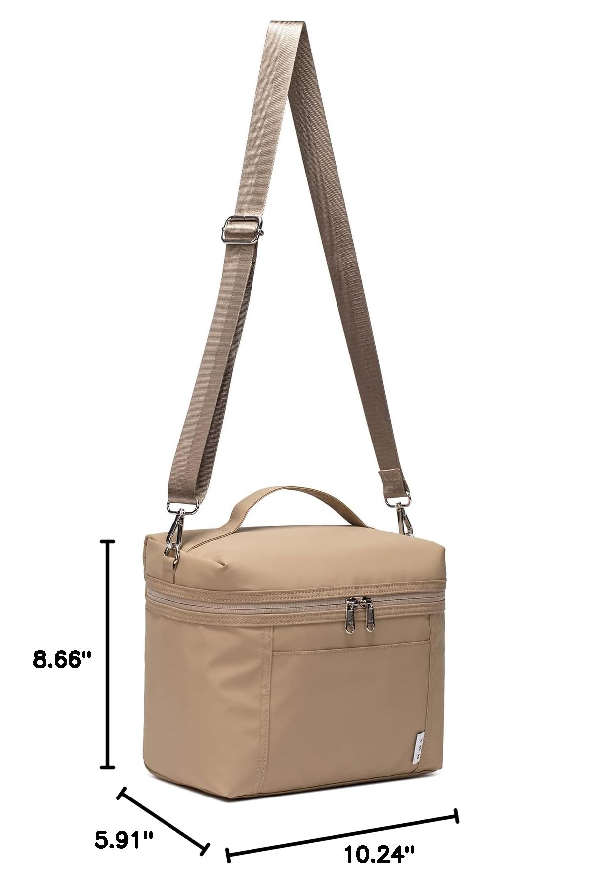 NOL 8L Insulated Lunch Bag for Women (Khaki / Medium (8 Liters))
