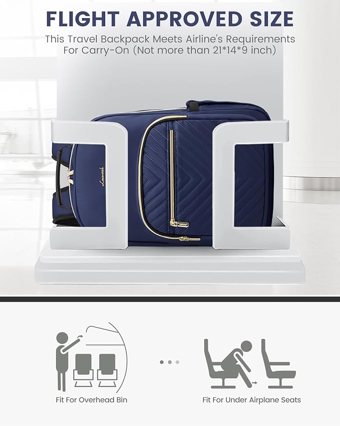 LOVEVOOK Laptop Backpack Purse for Women, Work Business Travel Computer Bags - Image 8