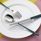 DEVICO Portable Utensils, Travel Reusable Silverware Flatware Set - Image 3