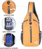 WATERFLY Crossbody Sling Backpack Sling Bag Travel Hiking Chest Bag Daypack - Image 2