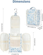 Narwey Hanging Toiletry Bag Women Travel Makeup Bag Organizer Toiletries Bag - Image 5