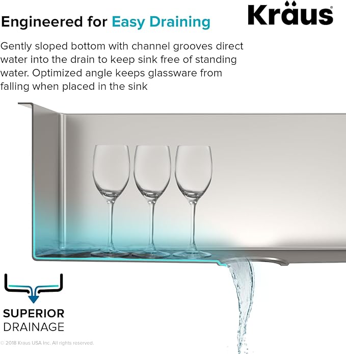Kraus KHU110-27 Standart PRO 27-inch 16 Gauge Undermount Single Bowl Set - Image 6