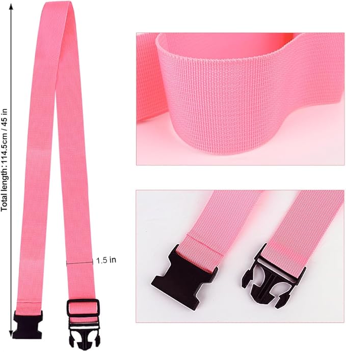 4Pack Luggage Straps for Suitcases, Travel Connector for Carry On Bag, Add Bag - Image 3