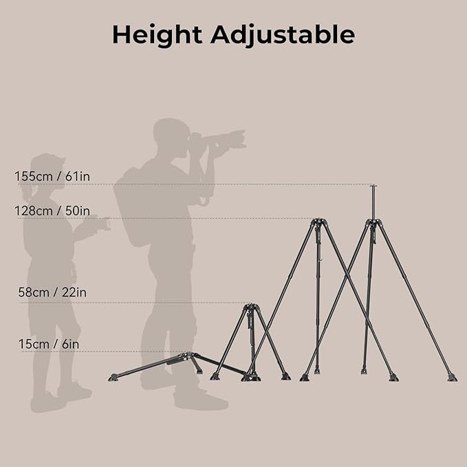 SmallRig x Potato Jet Tribex Hydraulic Carbon Fiber Tripod Fast Extend Camera - Image 4