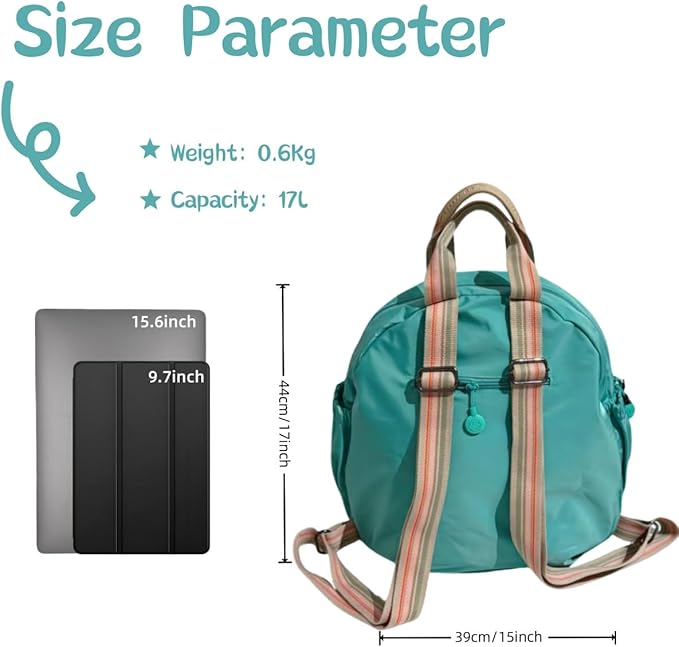 Backpack for Women Men, Large Capacity Leisure Backpacks, Casual College - Image 2
