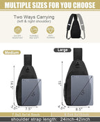 Crossbody Bags for Women Men Trendy Sling Bag Bakpack Casual Chest Bag - Image 2
