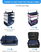 Grand Fusion Stow-N-Go Travel Luggage Organizer – Portable Hanging Travel - Image 6
