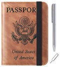 Passport Holder for Travel (116#Brown)