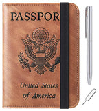 Passport Holder for Travel (116#Brown)