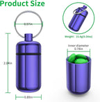 3 Pack Small Pill Box, Airtight Aluminum Alloy Pill Organizer Travel Pill Case - Image 2