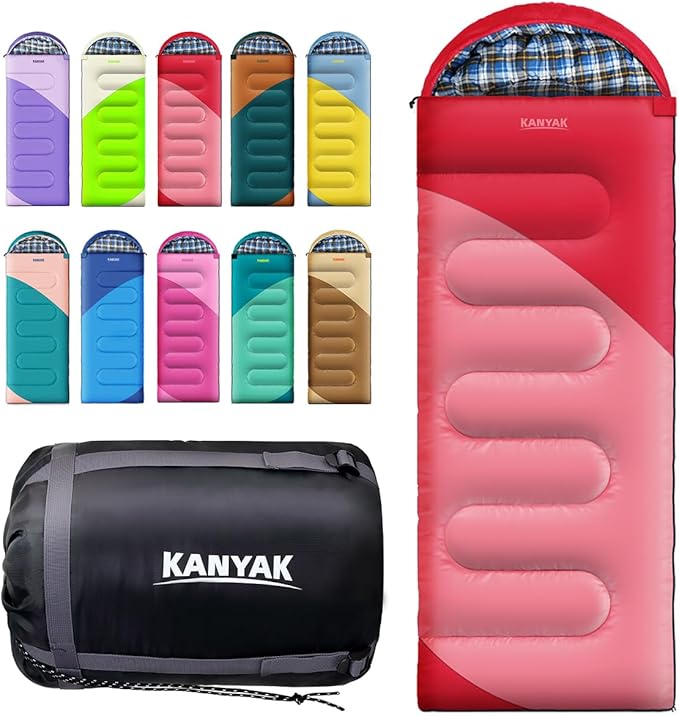 Camping Sleeping Bag, 32℉ Sleeping Bags by Kanyak-Exploreendlessnights
