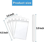 50 Pcs Clear Luggage Tags Bag Tags Holder Identification ID Card Badge Holder - Image 3