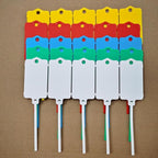 100pcs Reusable Blank Plastic Tags Ties Key Tags 1.45"*2.48" Serrated Tension - Image 4