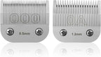 Professional Detachable Replacement Ceramic Blades set,compatible with oster Classic 76/Star-Teq/Power-Teq andi A*dis AGC,BDC,BGC,MBG Series Clippers (size 000+0A)