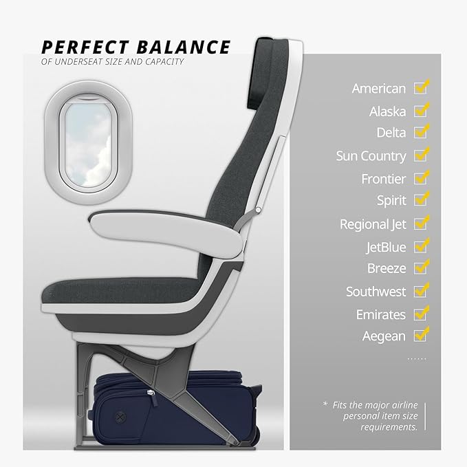 Verage Under Seat Luggage with Wheels, Softside Expanable Small Suitcase Carry - Image 4