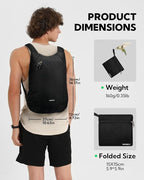 WATERFLY Foldable Lightweight Hiking Backpack: 15L Packable Traveling Daypack - Image 2