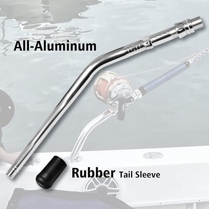 Fiblink Bent Butt Fishing Rod 2-Piece Saltwater Offshore Trolling Rod - Image 6