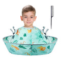 Lictin Haircut Capes Umbrella for Kids - Hair Cutting Haircut Cape Kids Waterproof Foldable Adjustment, Hairdressing Umbrella Cape Apron with 1PCS Black Comb