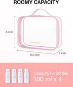 BAGSMART TSA Approved Clear Toiletry Bag, 3 Packs Quart Size Water Resistant - Image 2