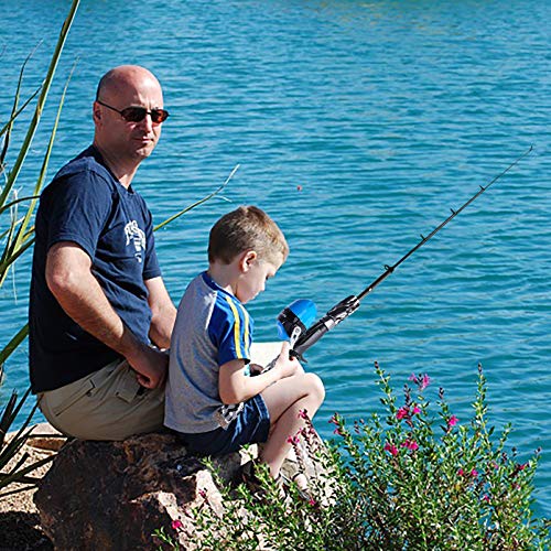 Kids Fishing Pole (Black / 4.92 ft)