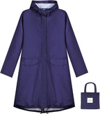 ANYOO Waterproof Rain Poncho Lightweight Reusable Hiking Hooded Coat Jacket by Anyoo