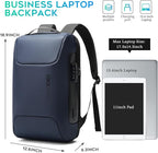 BANGE Anti Theft Backpack with Lock, Business Backpack with USB Charging Port - Image 4