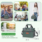 iknoe Large Foldable Cooler Bag, 8.5L Insulated Lunch Bag, Leakproof Lunch - Image 4