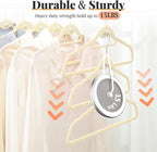 Velvet Felt Stackable Hangers 50 Pack, Non Slip, - Image 2