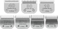 Size 40/30/10/7FC/5FC/4FC/3FC Detachable Pet Dog Grooming Clipper Ceramic Blades Set,Compatible with Andis,Oster A5,Wahl KM10 Series Clippers,Cut Length 1/100"(0.25mm) to 1/2"(13mm),7 Pack
