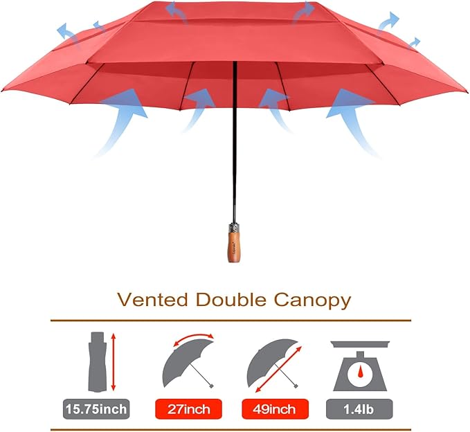 Lejorain Large Folding Golf Umbrella - Image 2