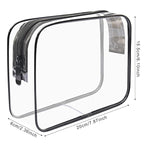 Lermende 2pcs Clear Toiletry Bag TSA Approved Travel Bag, Carry On - Image 2