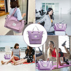 Large Capacity Foldable Travel Bag Expandable Portable Carry on Bag Dry&Wet - Image 6