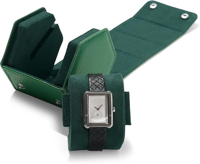Oirlv Luxury Hexagonal Leather Watch Travel Case Single Watch Box - Image 6